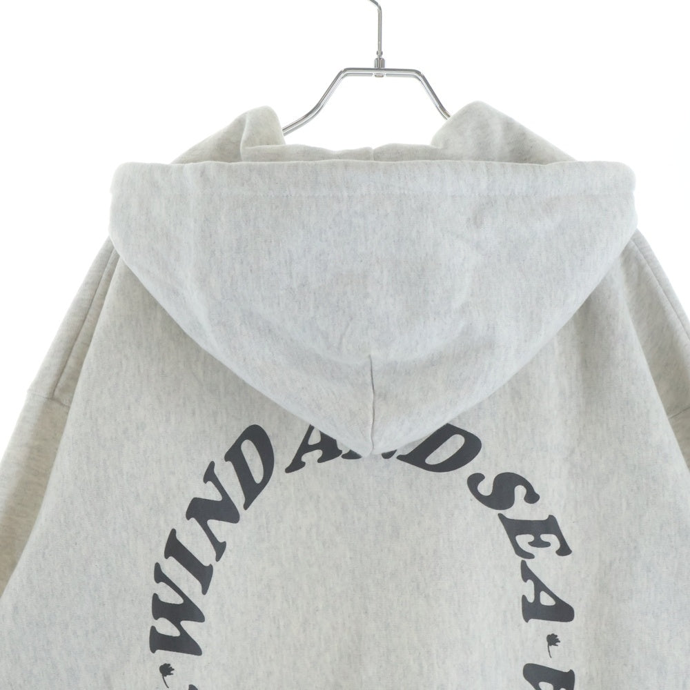 WIND AND SEA(ウィンダンシー) ×DISNEY ZIP UP HODDIE ディズニー プリント ジップアップフーディー パーカー グレー WDS-C-DCN-24-Q2-01