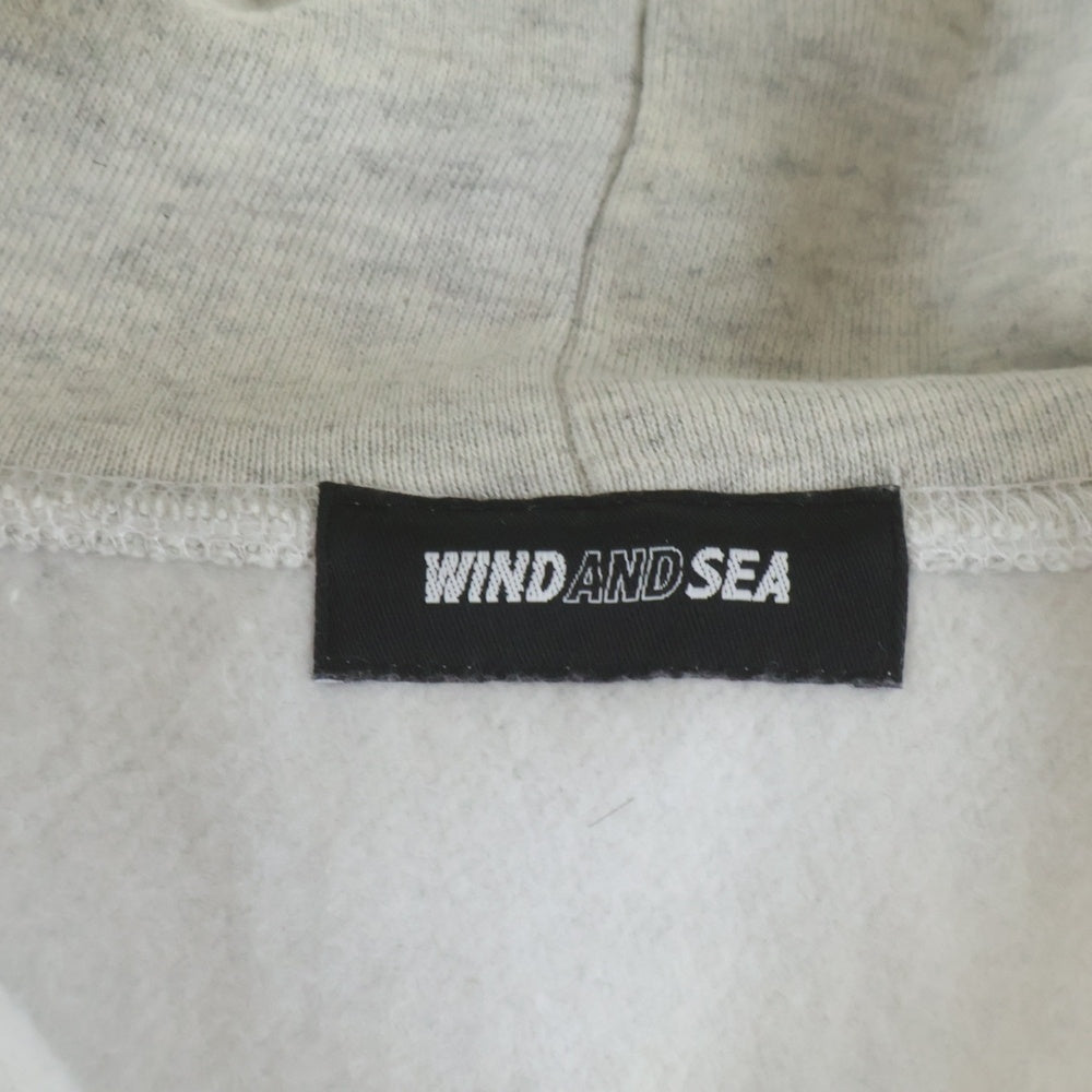 WIND AND SEA(ウィンダンシー) ×DISNEY ZIP UP HODDIE ディズニー プリント ジップアップフーディー パーカー グレー WDS-C-DCN-24-Q2-01