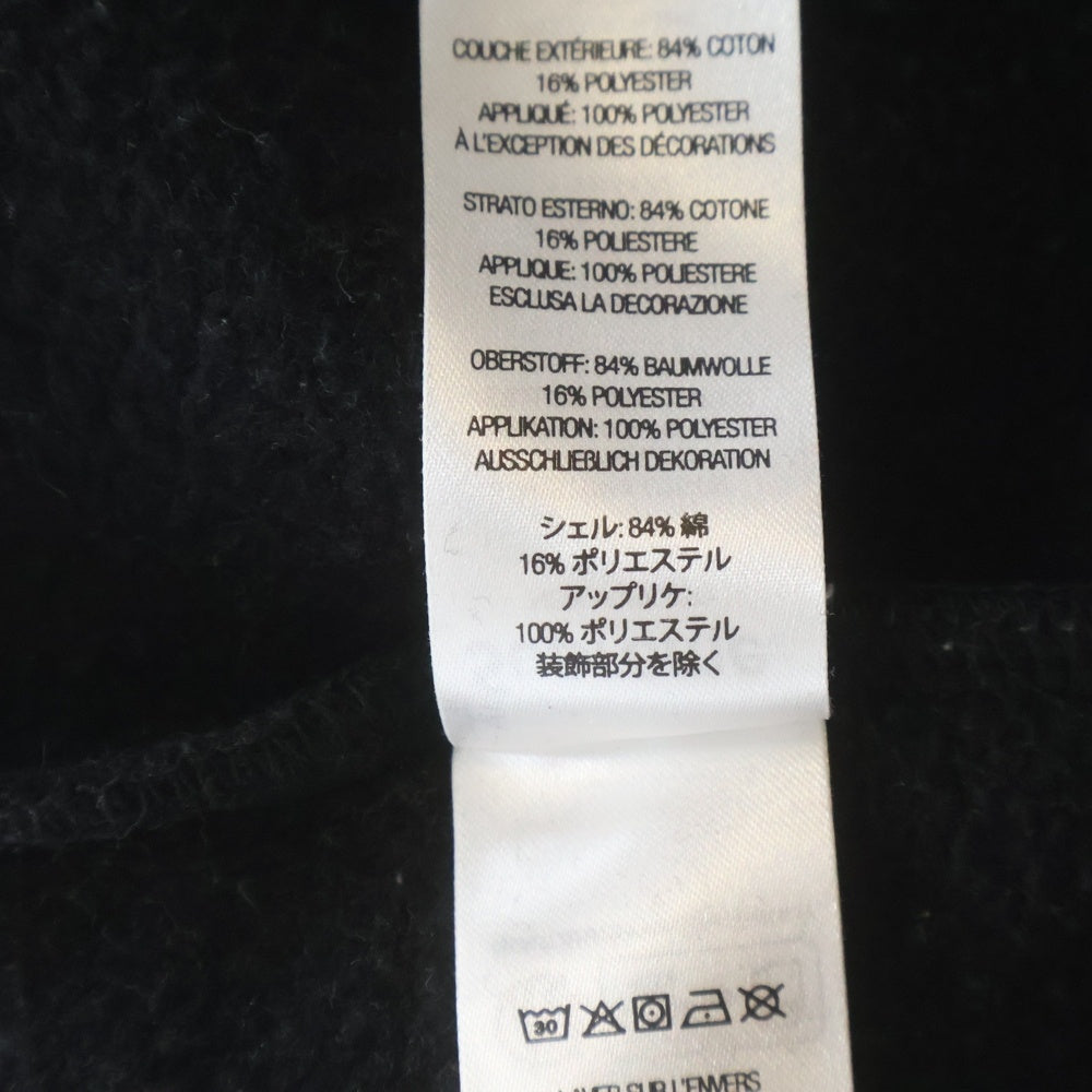 SUPREME(シュプリーム) 23AW Satin Applique Hooded Sweatshirt サテン アップリケ フーデッドスウェットシャツ パーカー ブラック
