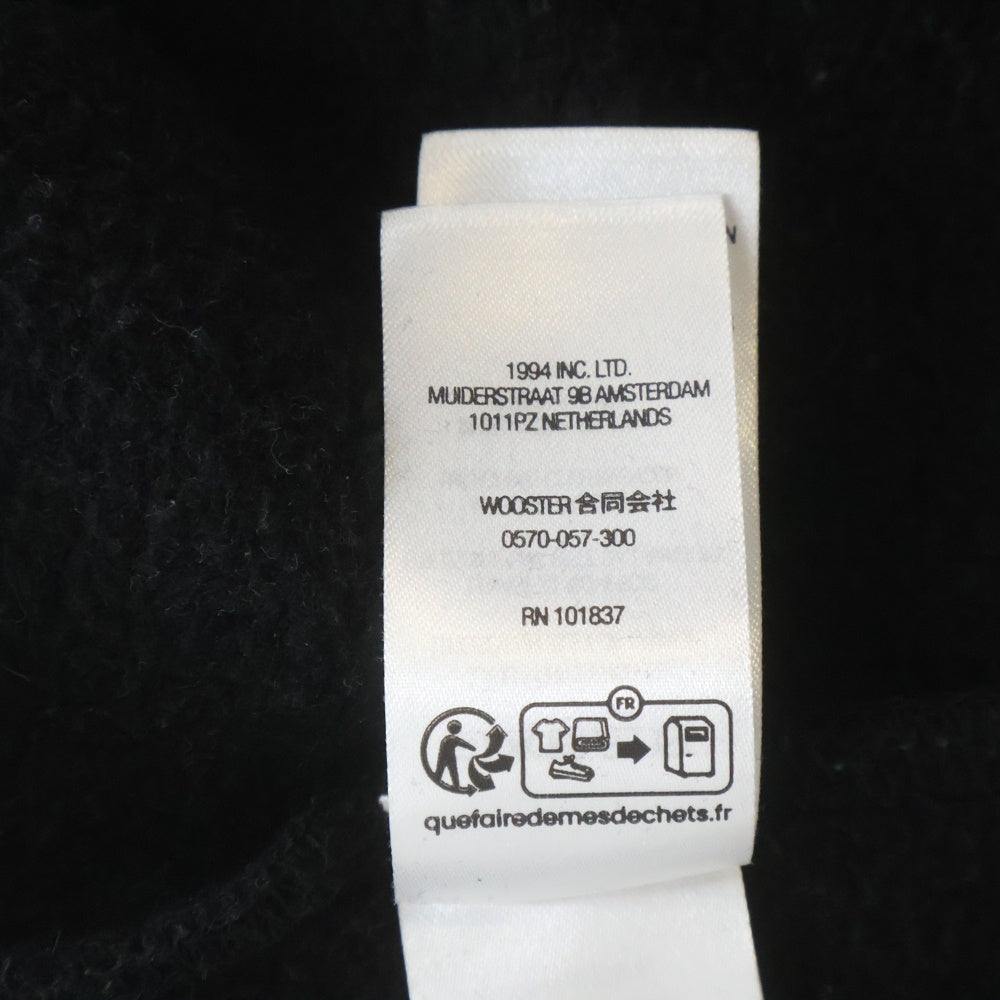 SUPREME(シュプリーム) 23AW Satin Applique Hooded Sweatshirt サテン アップリケ フーデッドスウェットシャツ パーカー ブラック