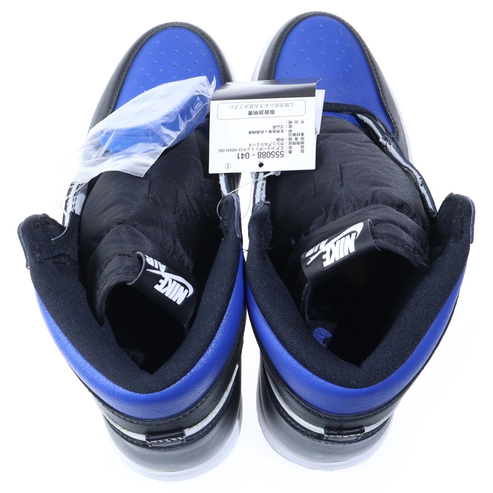 NIKE(ナイキ) AIR JODAN 1 RETRO HIGH OG エアジョーダン レトロ ハイカットスニーカー ブルー/ブラック US9.5/27.5cm 555088-041