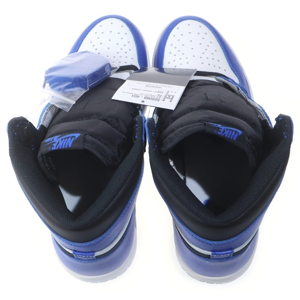 NIKE(ナイキ) AIR JODAN 1 RETRO HIGH OG エアジョーダン レトロ ハイカットスニーカー ブルー/ホワイト US9/27cm 555088-403