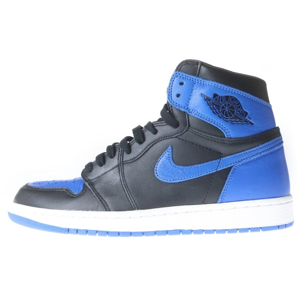 NIKE(ナイキ) AIR JODAN 1 RETRO HIGH OG エアジョーダン レトロ ハイカットスニーカー ブラック/ブルー US9.5/27.5cm 555088-007