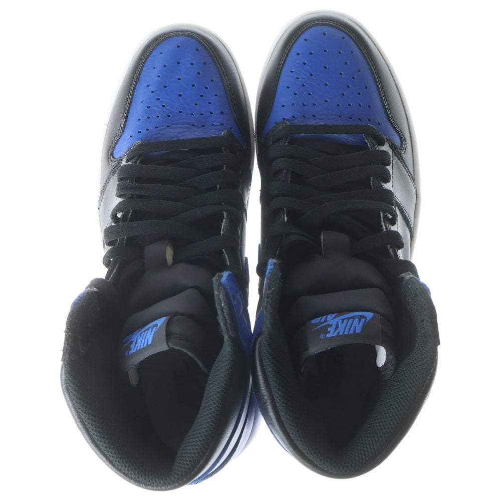 NIKE(ナイキ) AIR JODAN 1 RETRO HIGH OG エアジョーダン レトロ ハイカットスニーカー ブラック/ブルー US9.5/27.5cm 555088-007