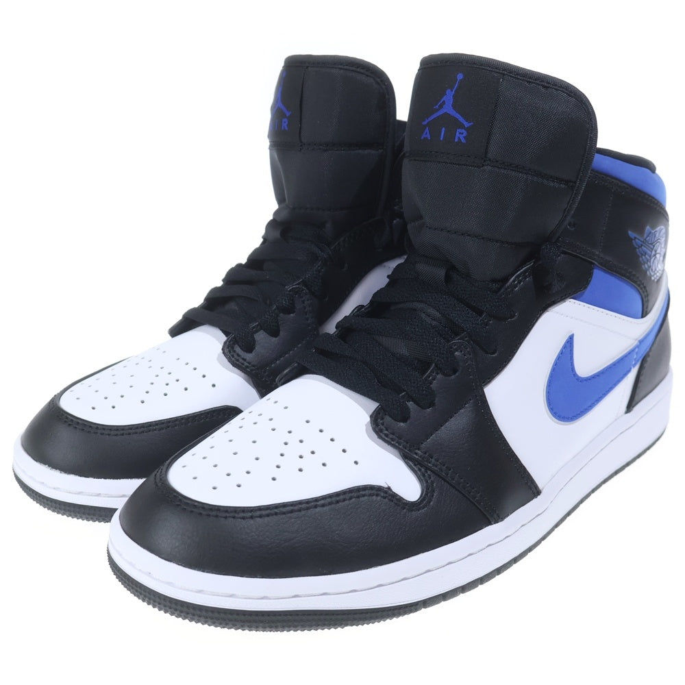 NIKE(ナイキ) AIR JODAN 1 MID エアジョーダン ミッドカットスニーカー ホワイト/ブルー US9.5/27.5cm 554724-140
