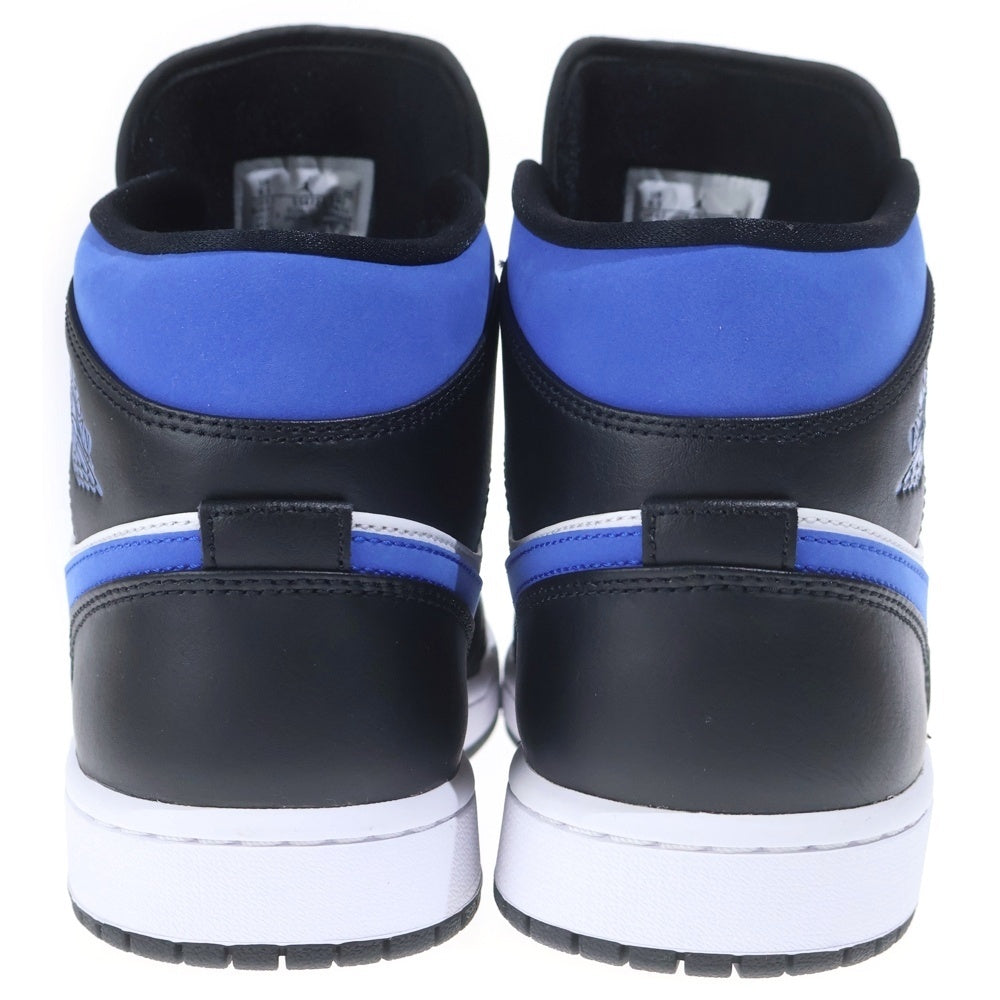 NIKE(ナイキ) AIR JODAN 1 MID エアジョーダン ミッドカットスニーカー ホワイト/ブルー US9.5/27.5cm 554724-140