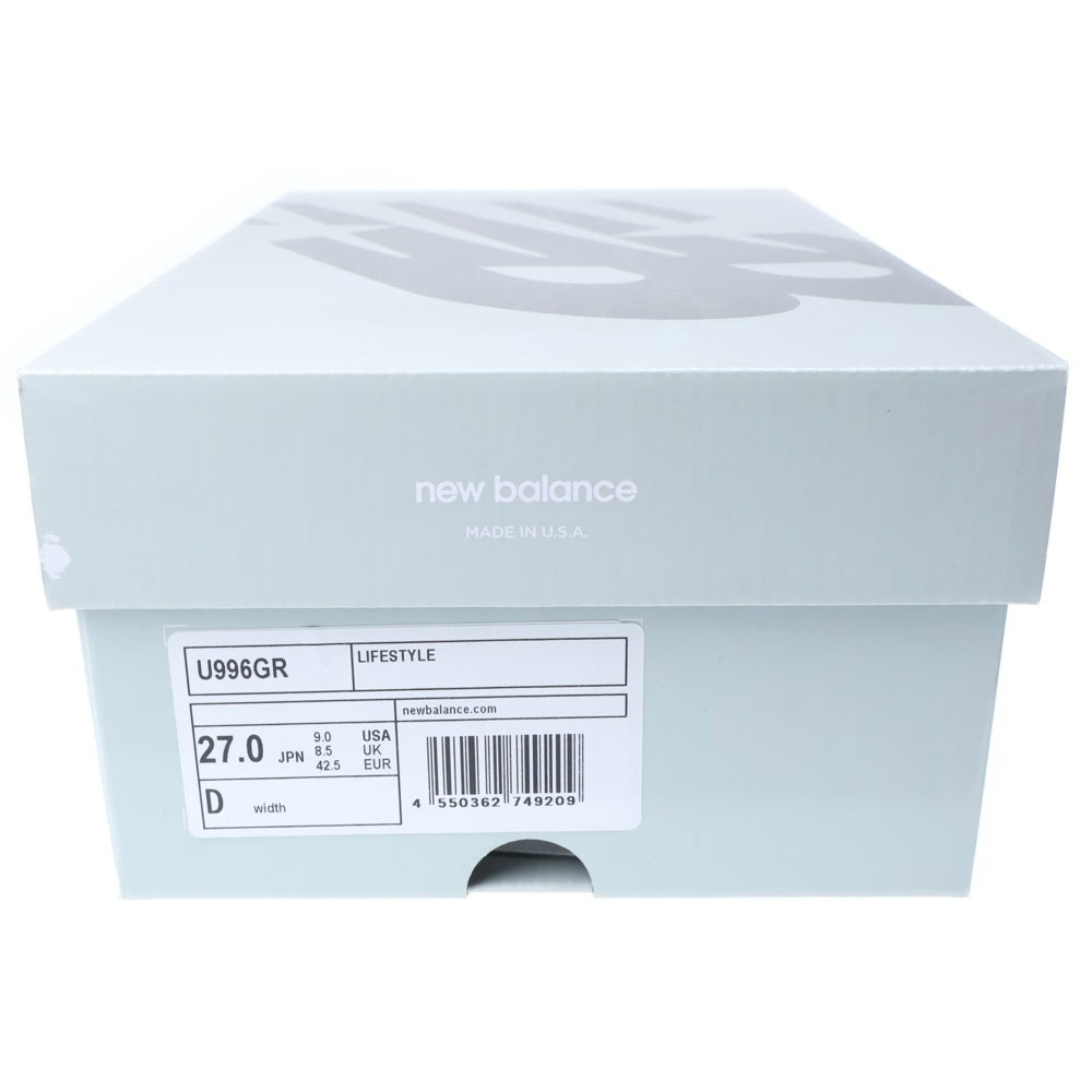New Balance(ニューバランス) U996GR スウェード ローカットスニーカー グレー US9/27cm