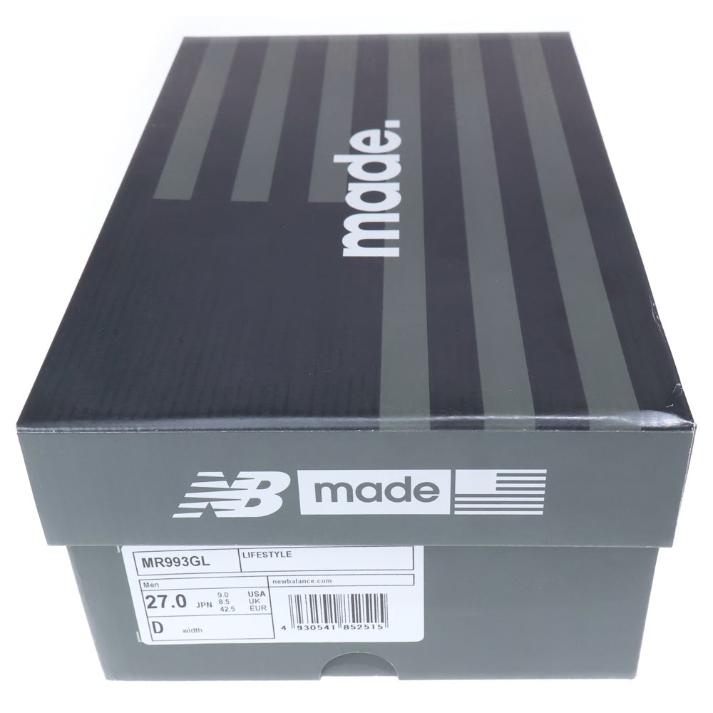 New Balance(ニューバランス) MR993GL スウェード ローカットスニーカー グレー US9/27cm
