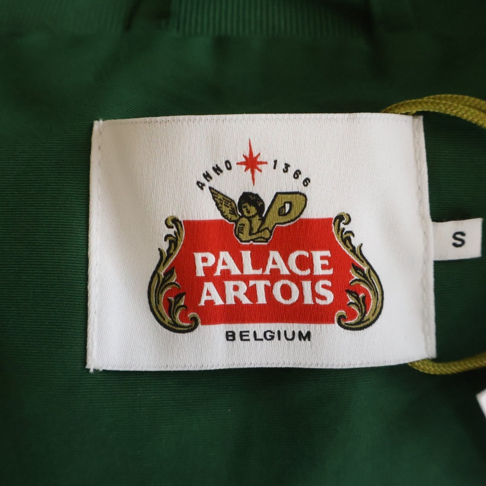Palace Skateboards(パレススケートボーズ) 24SS ×STELLA ARTOIS MATCH JACKET ステラアルトワ ロゴ刺繍 コットンナイロン スイングトップ マッチジャケット グリーン