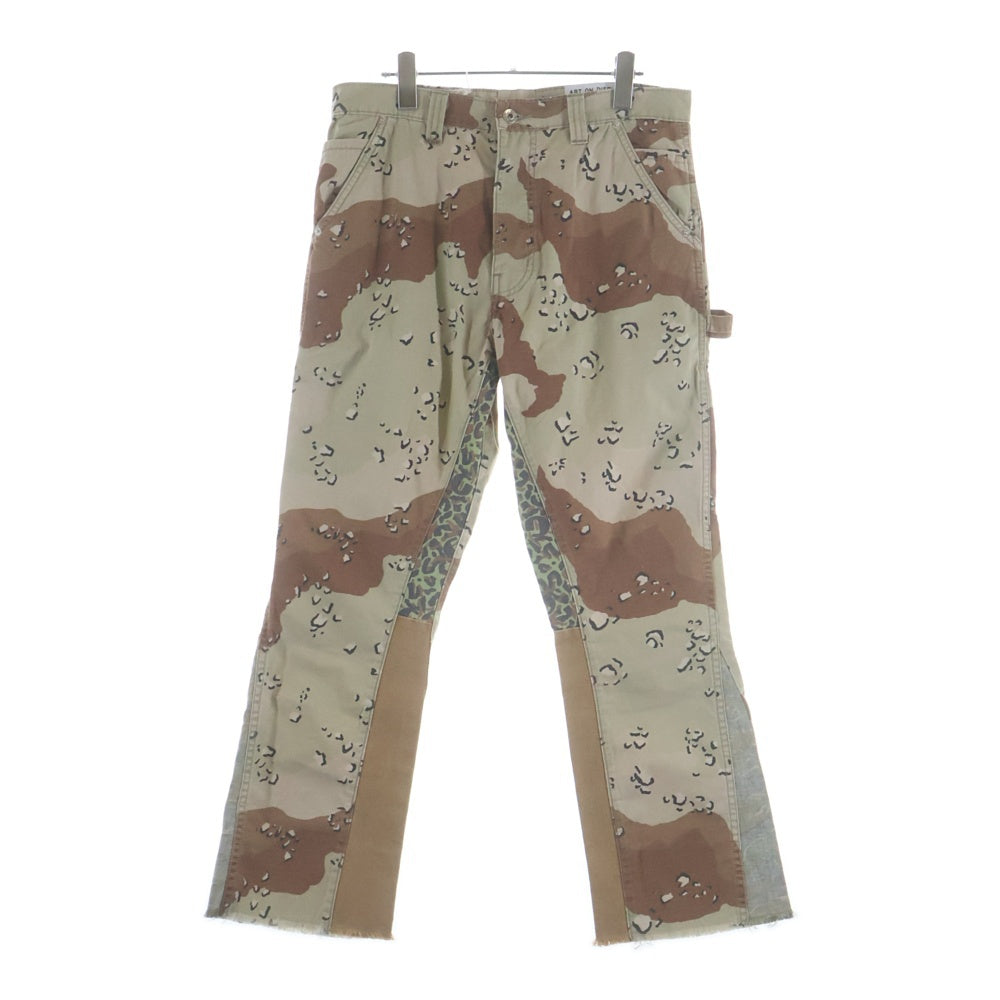 GALLERY DEPT.(ギャラリーデプト) CHOCOLATE CHIP LA FLARE チョコレートチップ カモ柄 フレアパンツ カーキ LA-5365-F