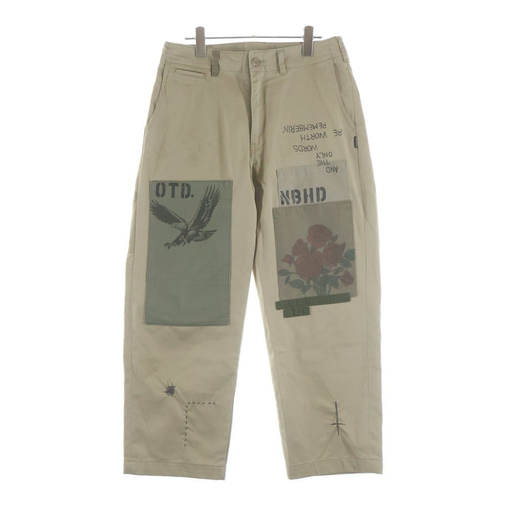 NEIGHBORHOOD(ネイバーフッド) 25AW ×ONE OF THESE DAYS SAVAGE CHINO PANTS ワン オブ ジーズ デイズ サベージ ペイント コットンチノパンツ ベージュ 252SPODN-PTM02