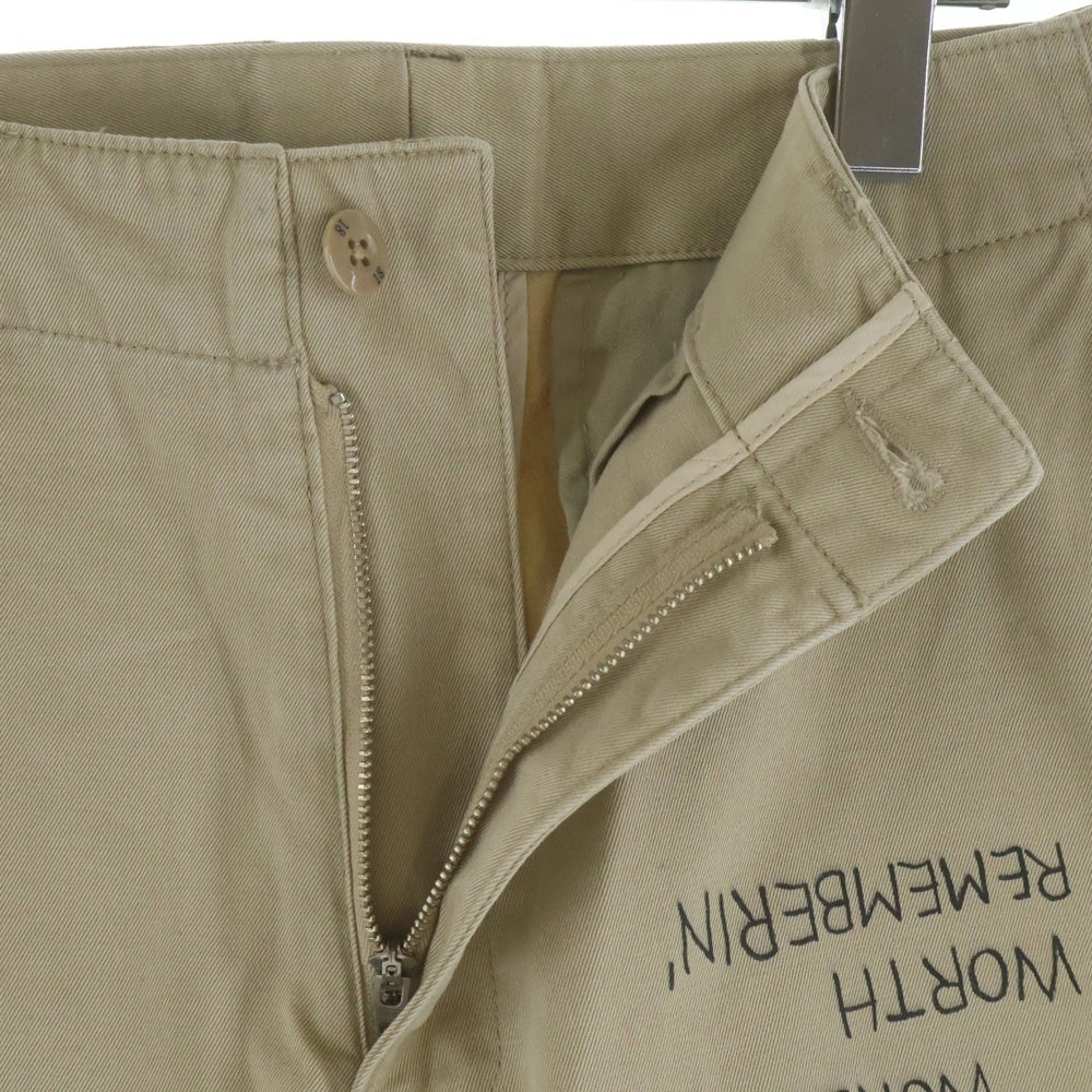 NEIGHBORHOOD(ネイバーフッド) 25AW ×ONE OF THESE DAYS SAVAGE CHINO PANTS ワン オブ ジーズ デイズ サベージ ペイント コットンチノパンツ ベージュ 252SPODN-PTM02