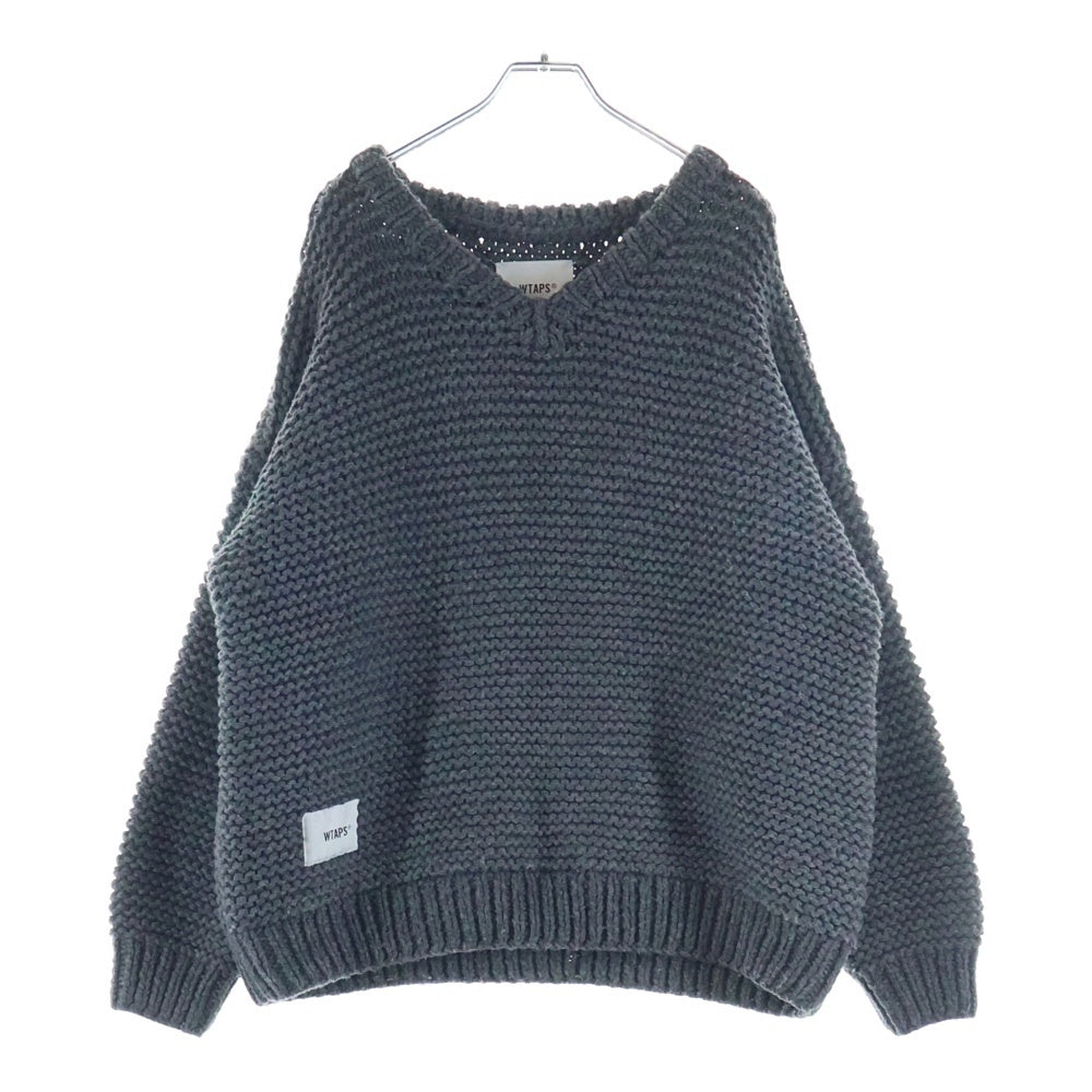 WTAPS(ダブルタップス) 21AW MEDIEVAL SWEATER WOAC メディカルセーター アクリルウールニット グレー 192MADT-KNM02