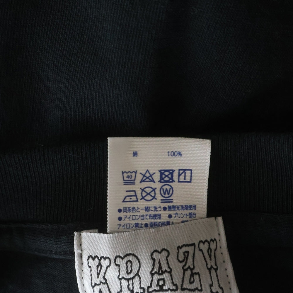 GAKKIN(ガッキン) ×KRAZY BEE KID PHOTO TEE クレイジービー 山本キッド フォトプリントTシャツ 半袖カットソー ブラック