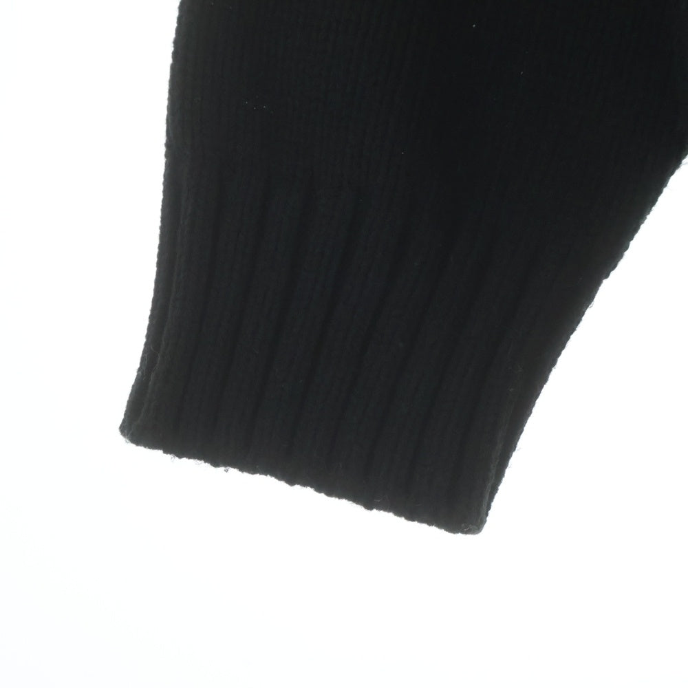 WTAPS(ダブルタップス) 22AW PALMER SWEATER ACRYLIC パーマーセーター アクリルニット ジップアップ カーディガン ブラック 222MADT-KNM04