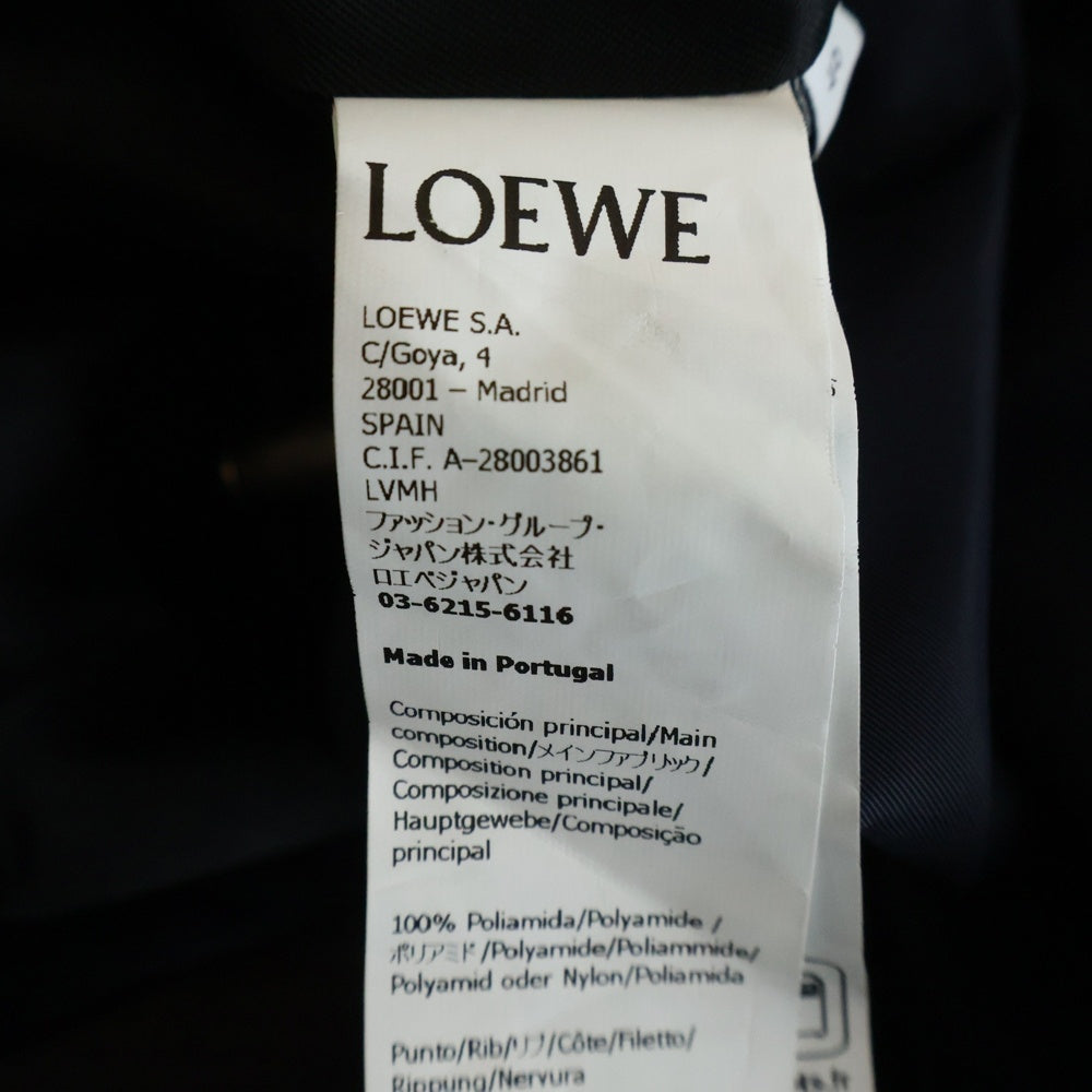 LOEWE(ロエベ) ナイロン フーデッド ジャケット ドローストリング マウンテンパーカー ブルー H526Y03WAI