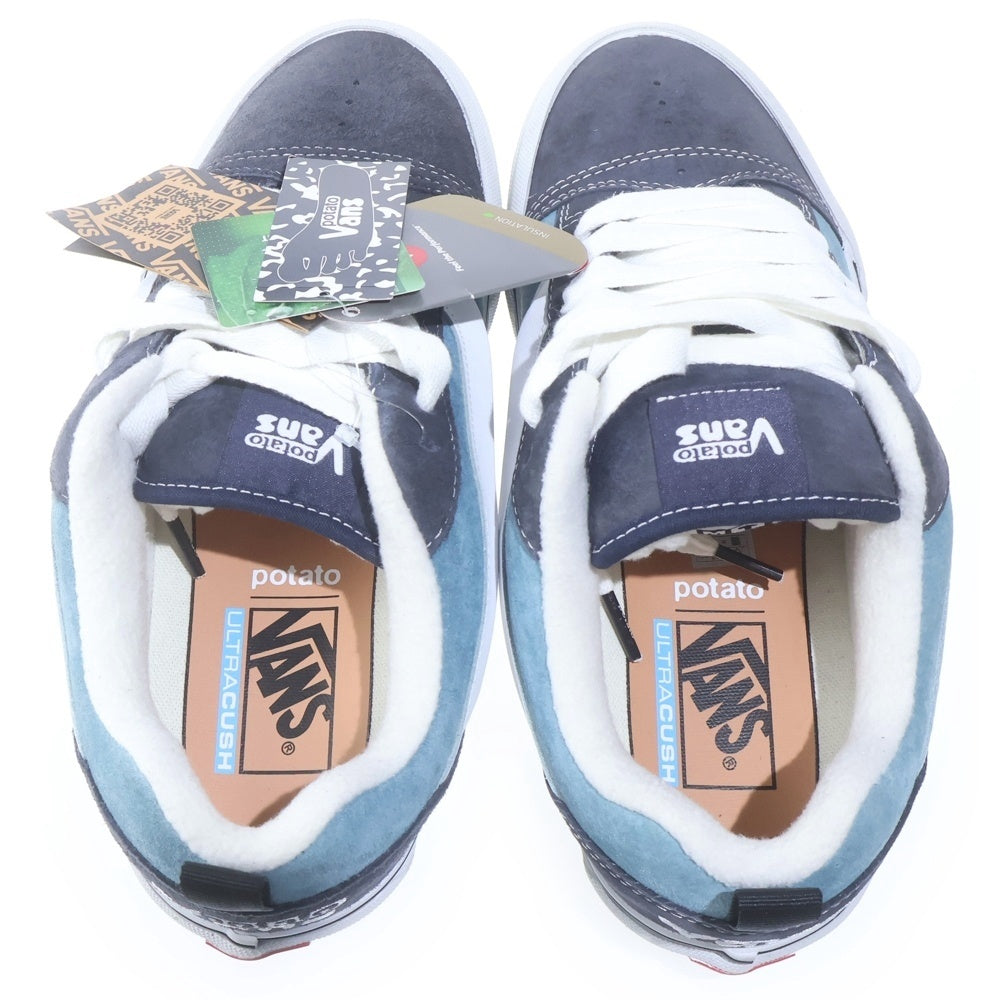 VANS(ヴァンズ) ×IMRAN PORATO OTW KNU SKOOL MTE-1 LX イムランポテト ニュースクール ローカットスニーカー グレー/ブルー US9/27cm VN000E3QBX9
