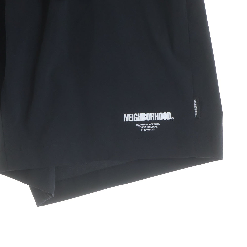 NEIGHBORHOOD(ネイバーフッド) MULTIFUNCTIONAL SHORT PANTS マルチファンクション ナイロンショーツ ハーフパンツ ブラック 241TSNH-PTM06