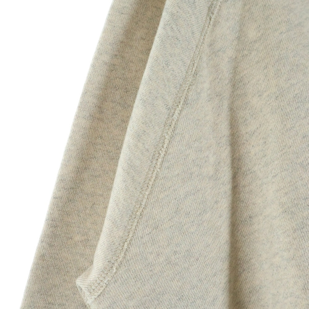 RRL(ダブルアールエル) LOGO FLEECE SWEATSHIRT ロゴプリント ヴィンテージ加工 フリース スウェットトレーナー 裏起毛 アイボリー