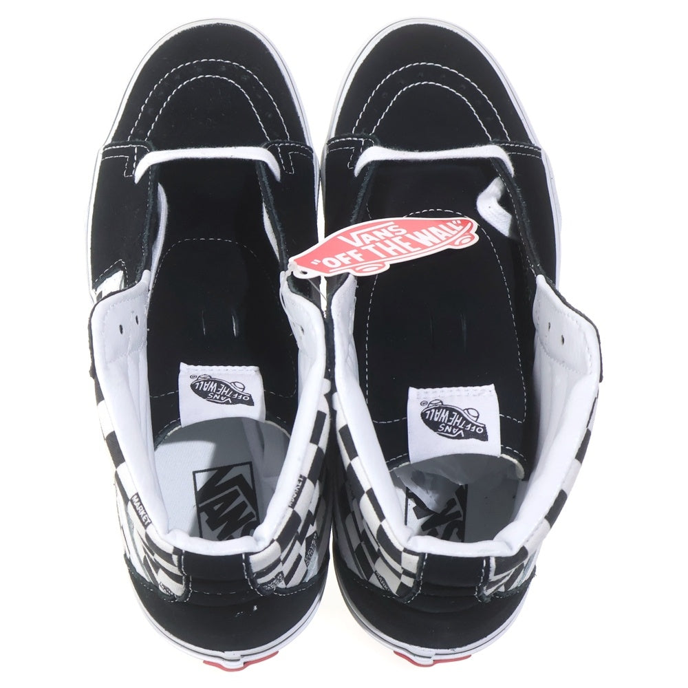 VANS(ヴァンズ) ×Dover Street Market Sk8 Hi Checkerboard ドーバーストリートマーケット スケートハイ チェッカーボード ハイカットスニーカー US10/28cm VN000TS9J7L