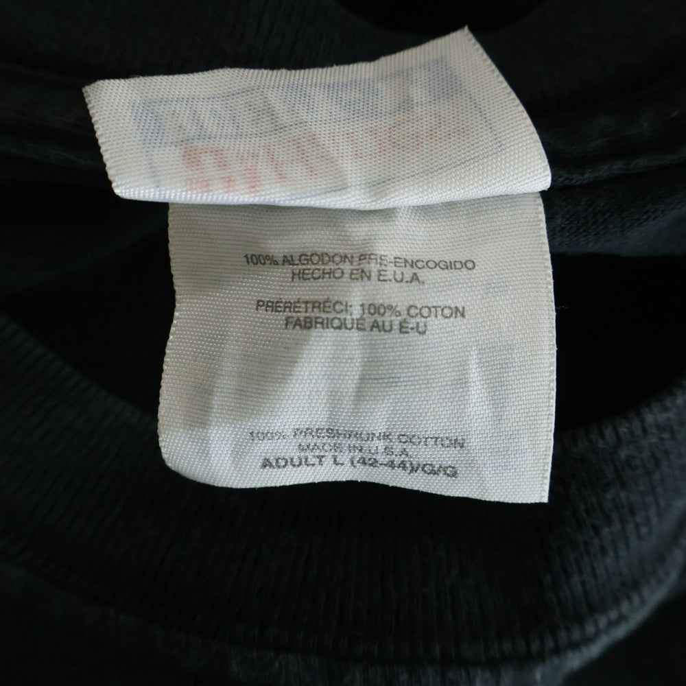 VINTAGE(ヴィンテージ) 90S HOUDINI get.hip TEE ヴィンテージ フーディニ メッセージプリント 企業Tシャツ 半袖クルーネックカットソー ブラック