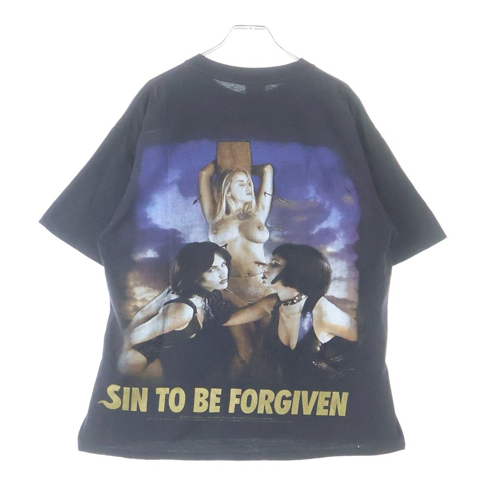VINTAGE(ヴィンテージ) 90S VINTAGE CRADLE OF FILTH SIN TO BE FORGIVEN 1999 TEE ヴィンテージ クレイドルオブフィルス 両面プリントTシャツ 半袖クルーネックカットソー ブラック