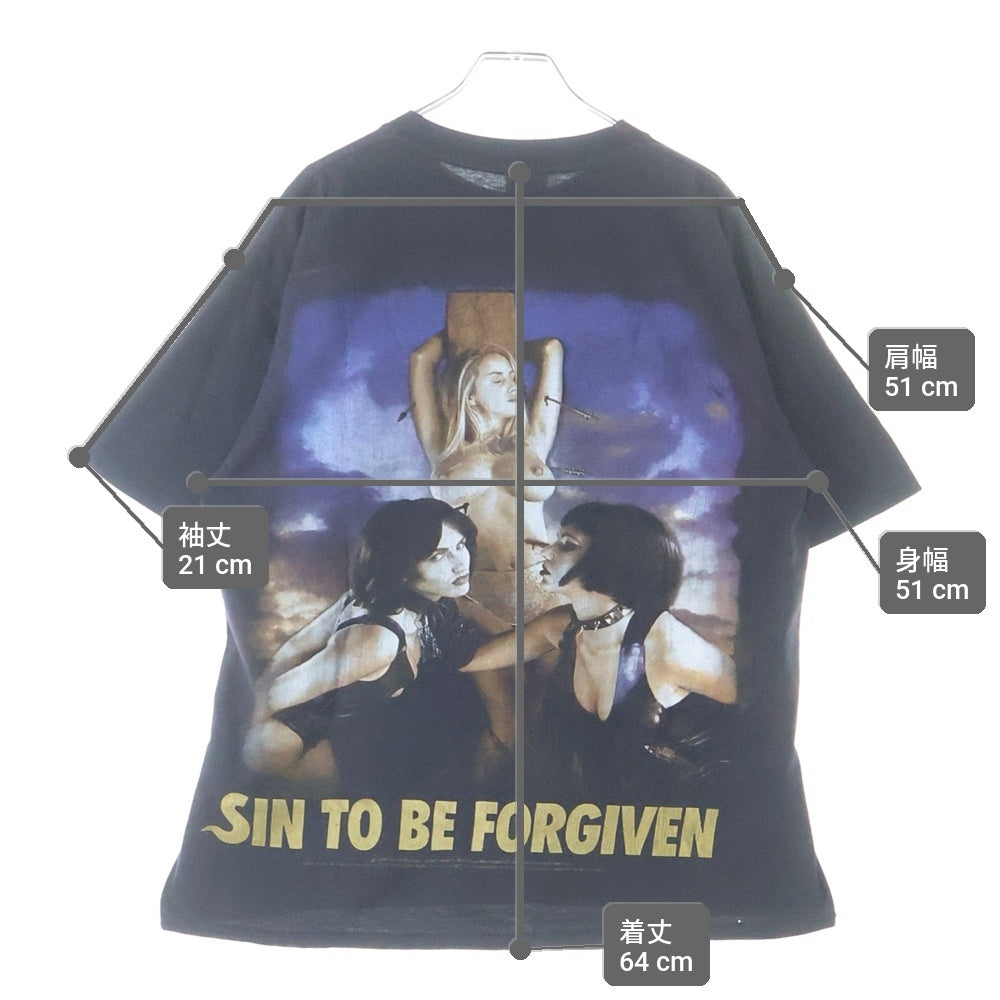 VINTAGE(ヴィンテージ) 90S VINTAGE CRADLE OF FILTH SIN TO BE FORGIVEN 1999 TEE ヴィンテージ クレイドルオブフィルス 両面プリントTシャツ 半袖クルーネックカットソー ブラック