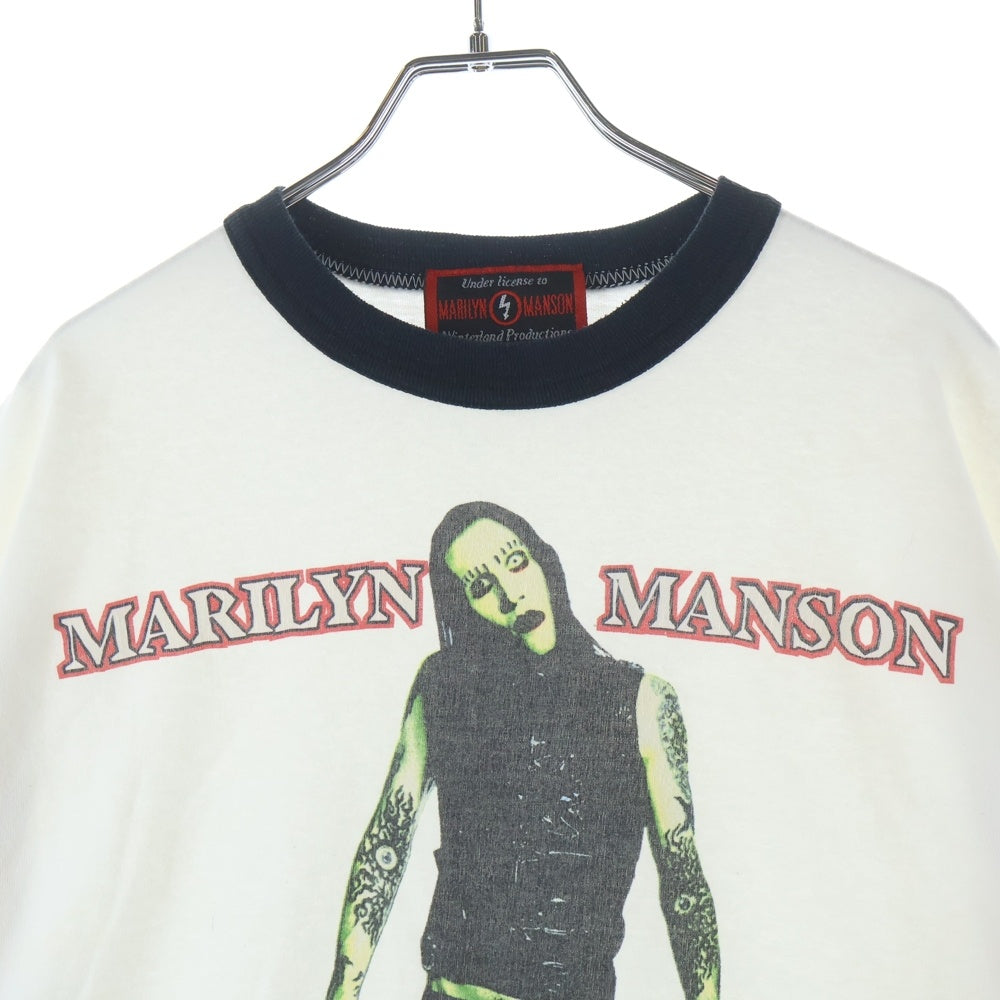 VINTAGE(ヴィンテージ) 90S VINTAGE MARILYN MANSON ANTICHIST SUPERSTAR TEE ヴィンテージ マリリンマンソン アンチクライストスーパースター リンガーTシャツ 半袖クルーネック