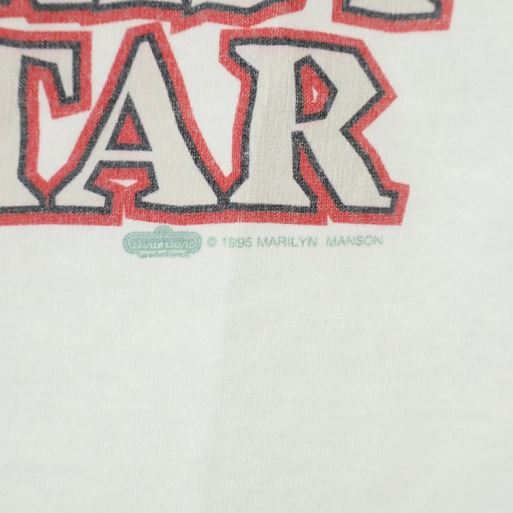 VINTAGE(ヴィンテージ) 90S VINTAGE MARILYN MANSON ANTICHIST SUPERSTAR TEE ヴィンテージ マリリンマンソン アンチクライストスーパースター リンガーTシャツ 半袖クルーネック