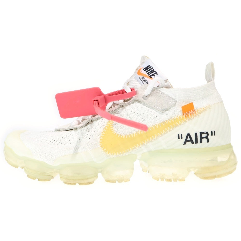 NIKE(ナイキ) ×OFF-WHITE THE 10 AIR VAPORMAX FK オフホワイト ザテン エアヴェイパーマックス フライニット ローカットスニーカー ホワイト US9/27cm AA3831-100