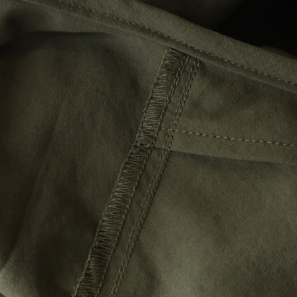 WTAPS(ダブルタップス) 24SS SCOUT 02 LS POLY BROADCLOTH SPEC バックプリント 長袖ノーカラーシャツ オリーブ 241CWDT-SHM06