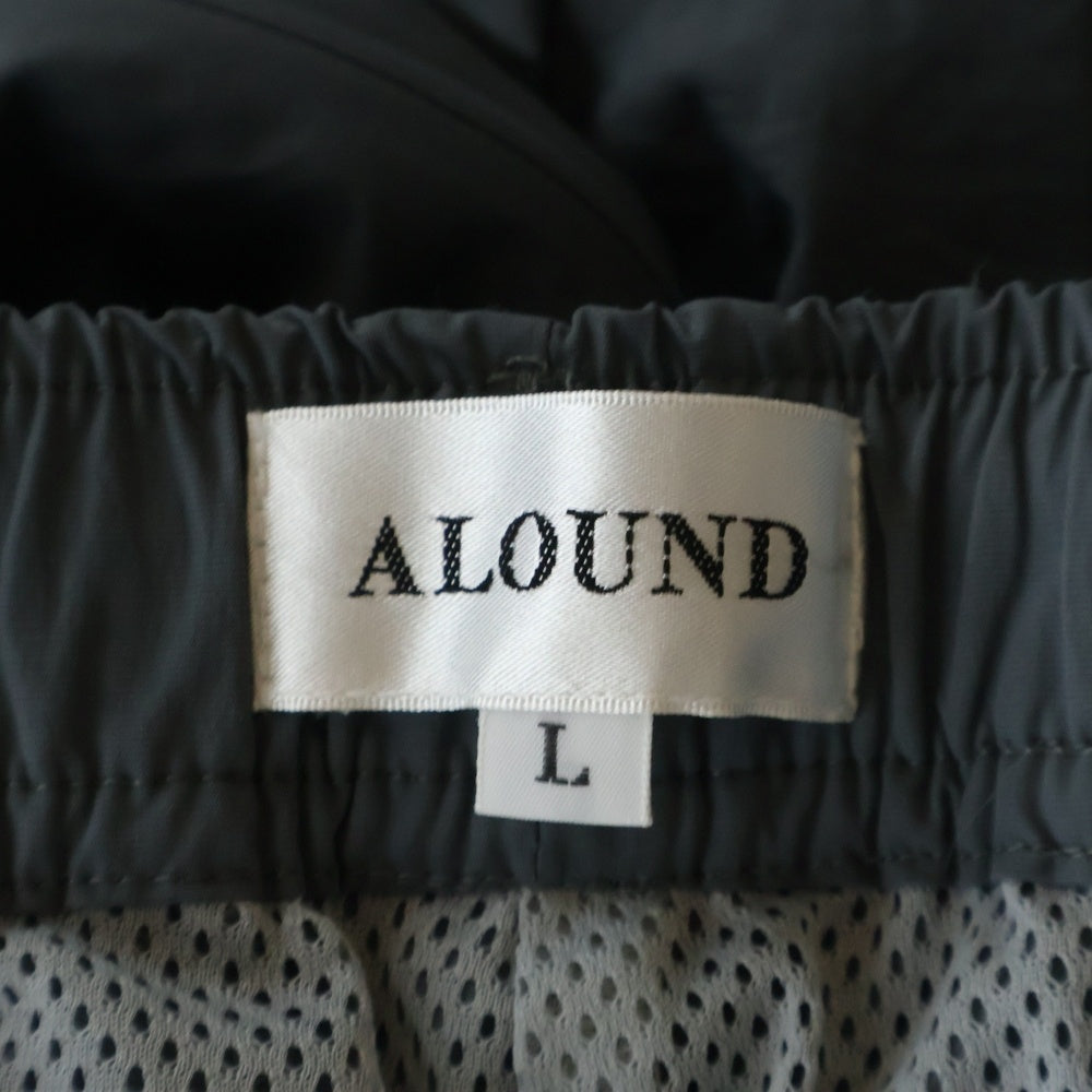 ALOUND(アラウンド) 25SS VENTILATION NYLON PANTS ベンチレーション 2タック ナイロンテーパードパンツ グレー ALPT25SS-07GR
