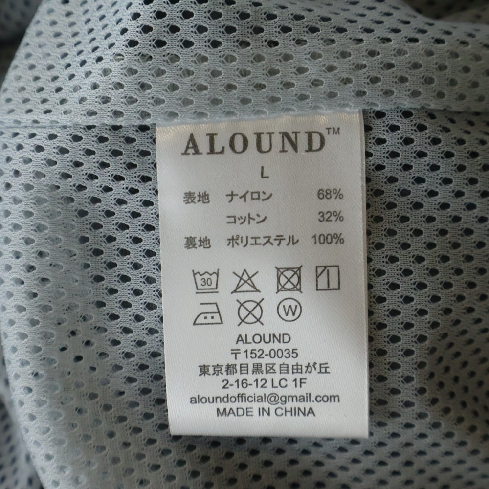 ALOUND(アラウンド) 25SS VENTILATION NYLON PANTS ベンチレーション 2タック ナイロンテーパードパンツ グレー ALPT25SS-07GR