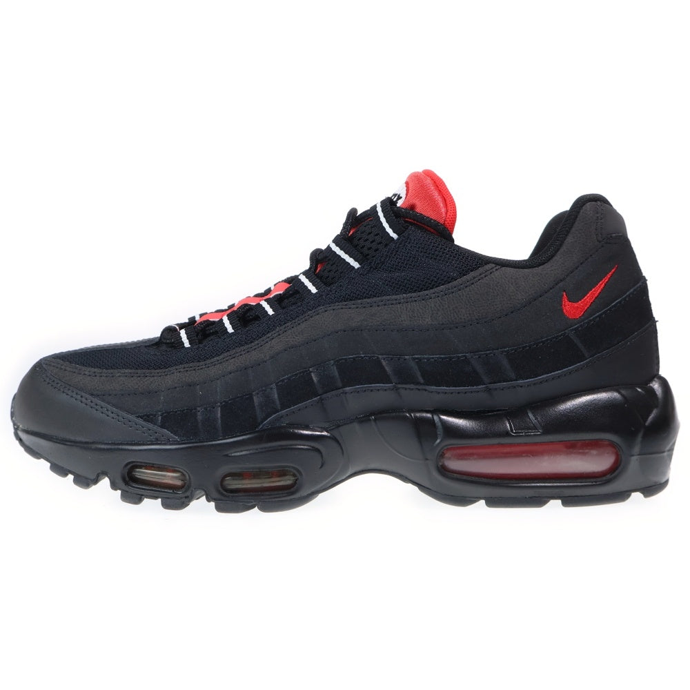 NIKE(ナイキ) 【観賞用2015年】AIR MAX 95 ESSENTIAL エアマックス エッセンシャル ローカットスニーカー ブラック/レッド US10.5/28.5cm 749766-016