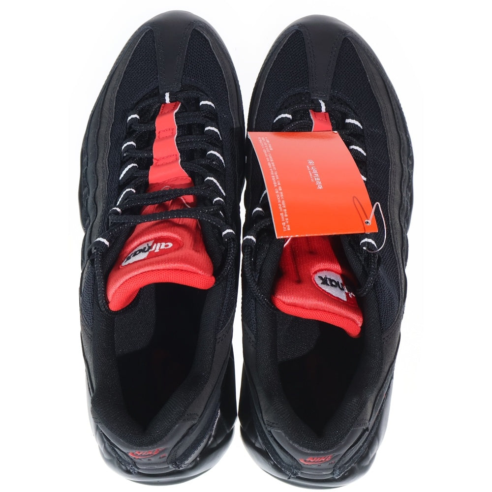 NIKE(ナイキ) 【観賞用2015年】AIR MAX 95 ESSENTIAL エアマックス エッセンシャル ローカットスニーカー ブラック/レッド US10.5/28.5cm 749766-016