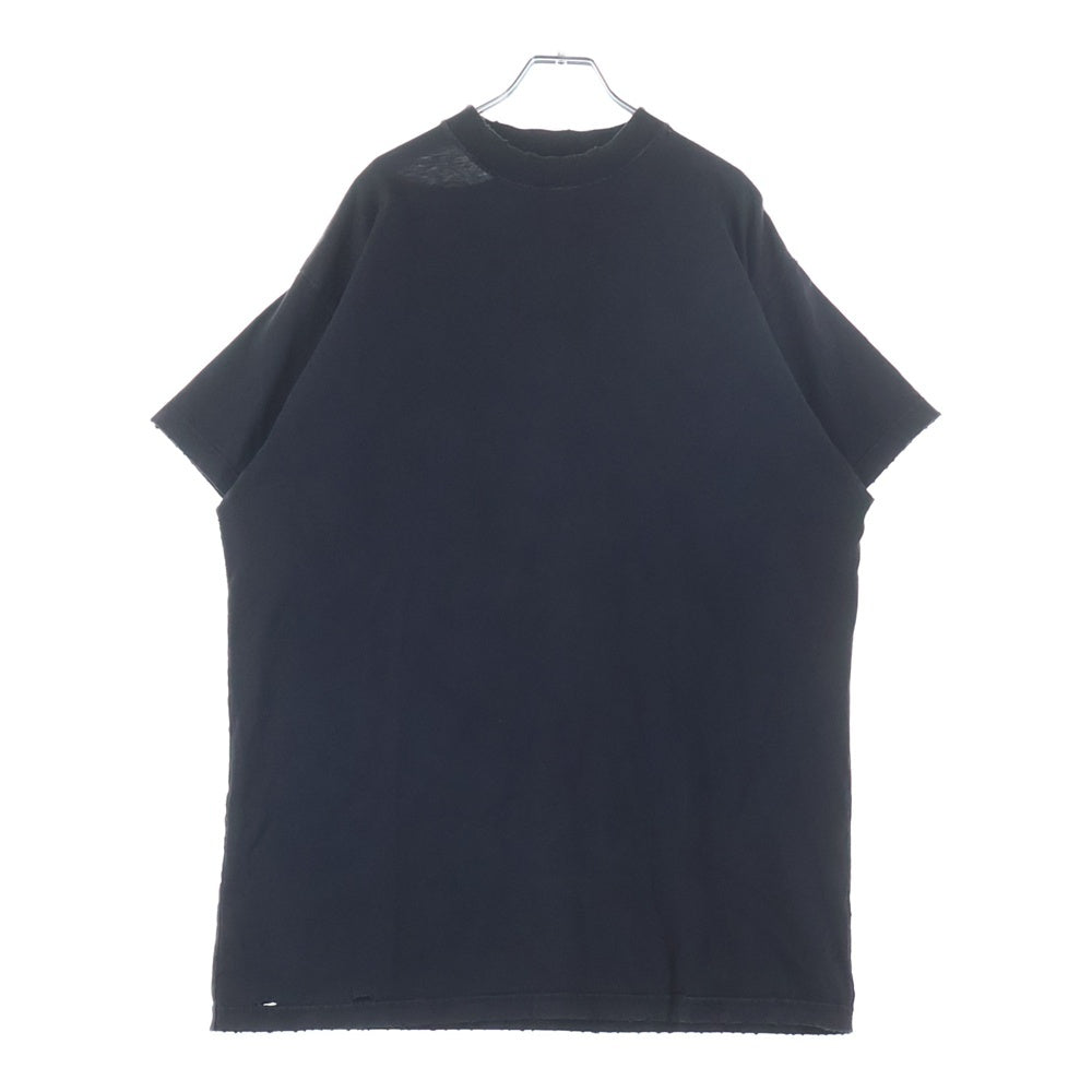 BALENCIAGA(バレンシアガ) ブランドロゴ バックプリント クルーネック 半袖Tシャツカットソー ブラック 787349 TRVT9
