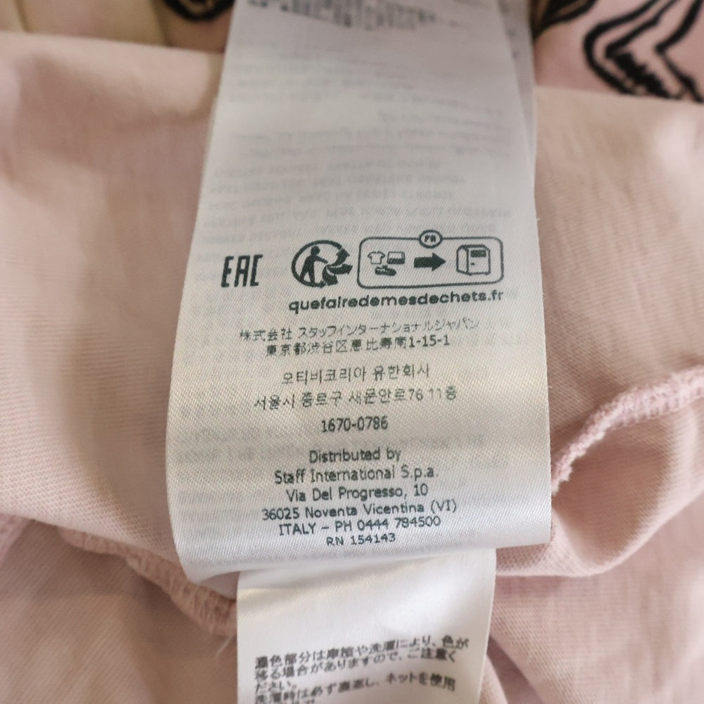 DSQUARED2(ディースクエアード) 26SS フロントデザインプリント クルーネック 半袖Tシャツカットソー ピンク S71GD1555 D20035