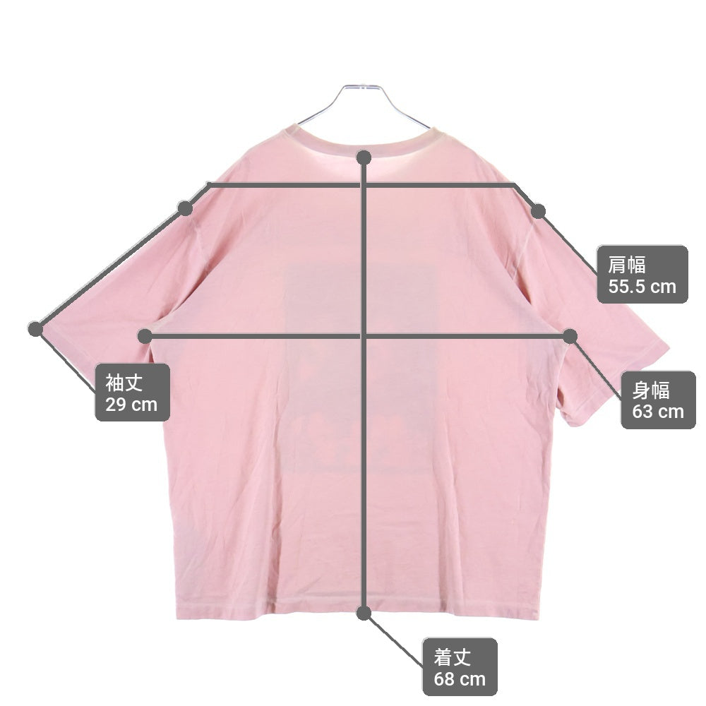 DSQUARED2(ディースクエアード) 26SS フロントデザインプリント クルーネック 半袖Tシャツカットソー ピンク S71GD1555 D20035