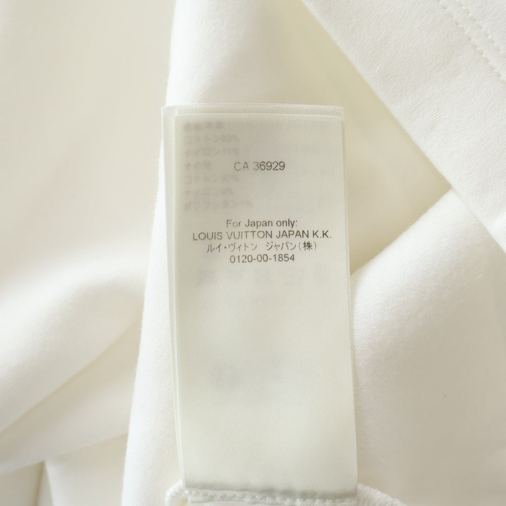LOUIS VUITTON(ルイヴィトン) 24AW ネックチェーン スウェット クルーネック半袖Tシャツ カットソー ホワイト RW242WW FED FRTS39