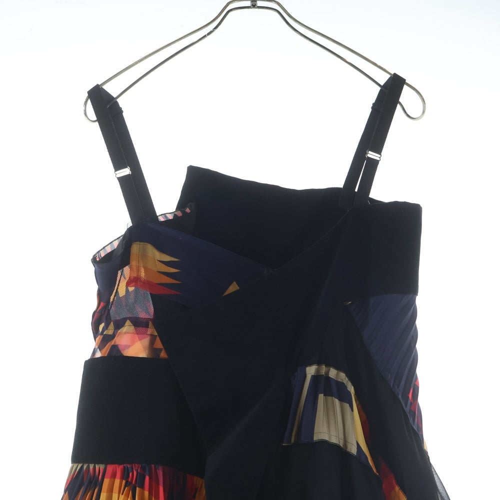 Sacai(サカイ) ×PENDLETON ペンドルトン ノースリーブ プリーツワンピース ドレス レディース マルチカラー 19-04233