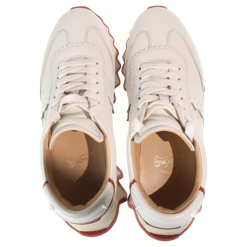 CHRISTIAN LOUBOUTIN(クリスチャンルブタン) CL PARIS シーエル パリス レザーローカットスニーカー レディース ホワイト