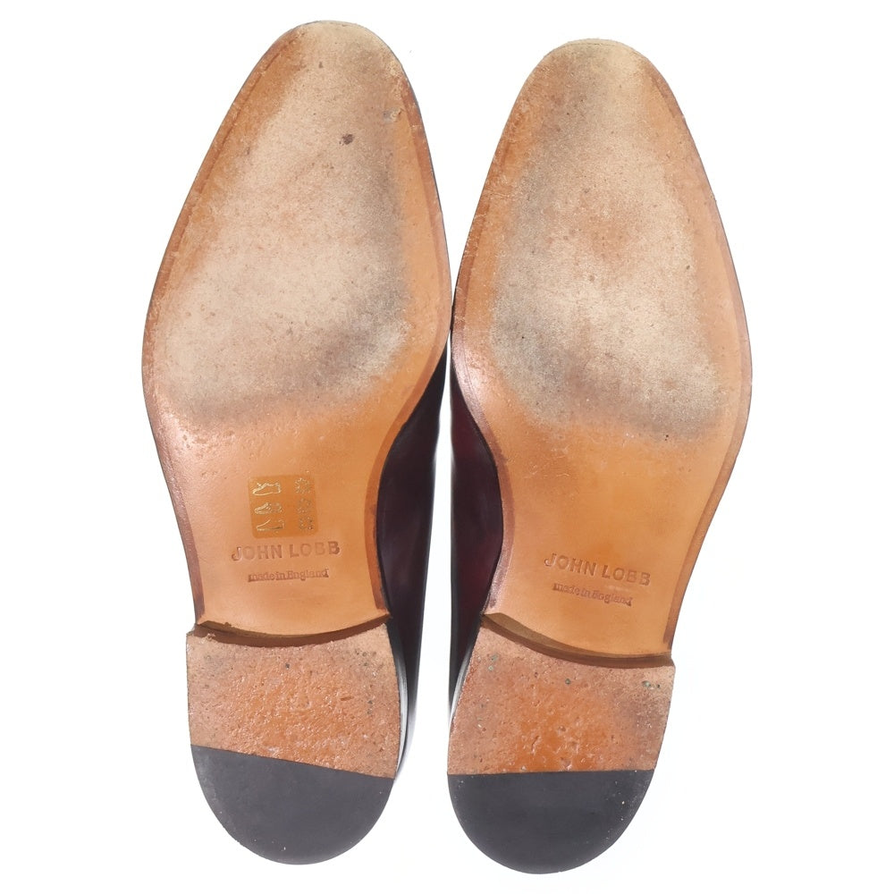 JOHN LOBB(ジョンロブ) PIERSON ピアソン プレーントぅ レザー ドレスシューズ ブラウン 8695