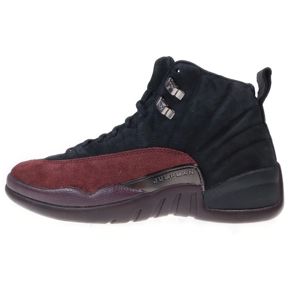 NIKE(ナイキ) ×A MA MANIERE WMNS AIR JORDAN 12 アママニエール ウィメンズ エアジョーダン12 ハイカットスニーカー ブラック/ボルドー US9/26cm DV6989-001