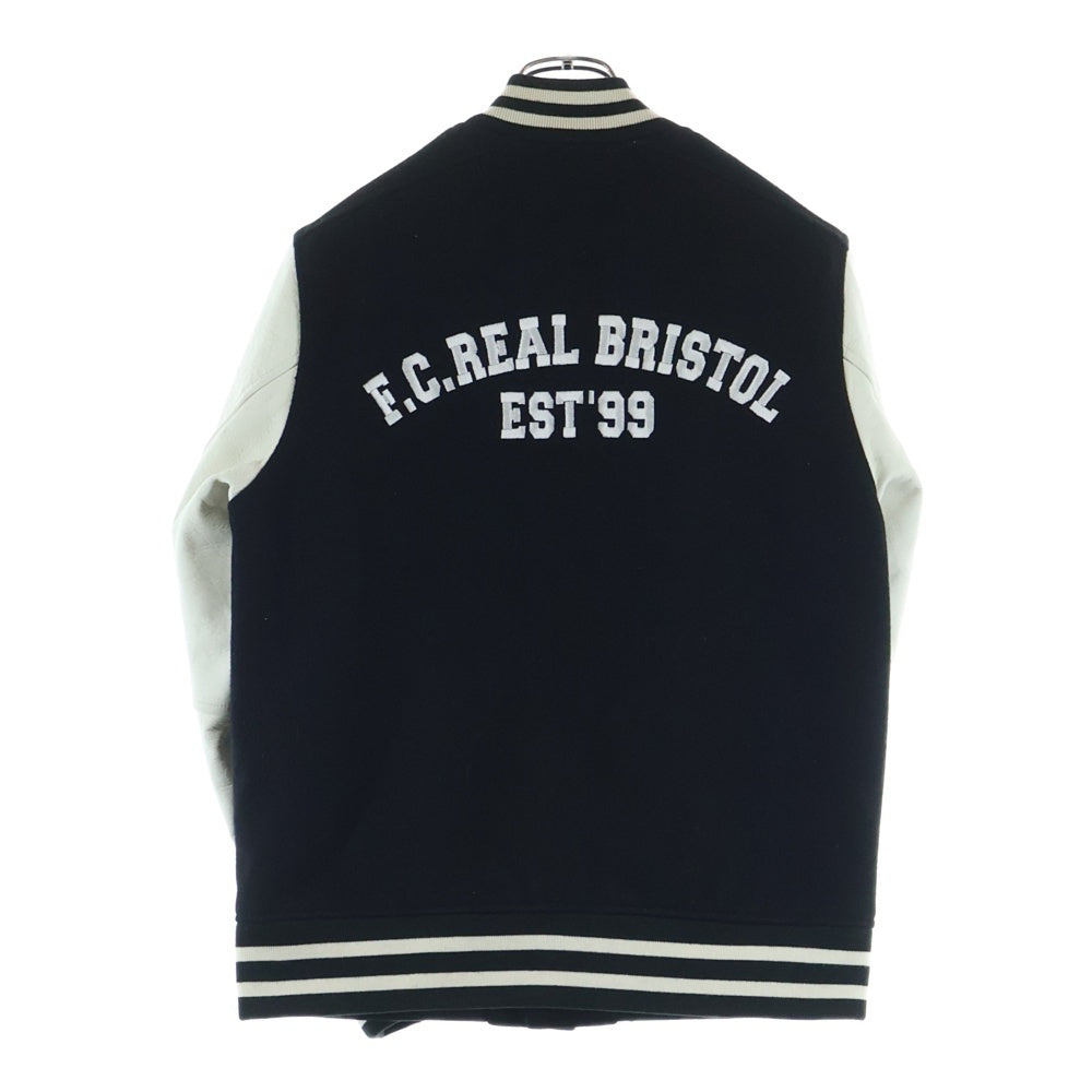 F.C.R.B./F.C.Real Bristol/FCRB(エフシーアールビー/エフシーレアルブリストル) 18AW WOOL MELTON STADIUM JACKET ウールメルトン スタジアムジャケット ブラック FCRB-189050