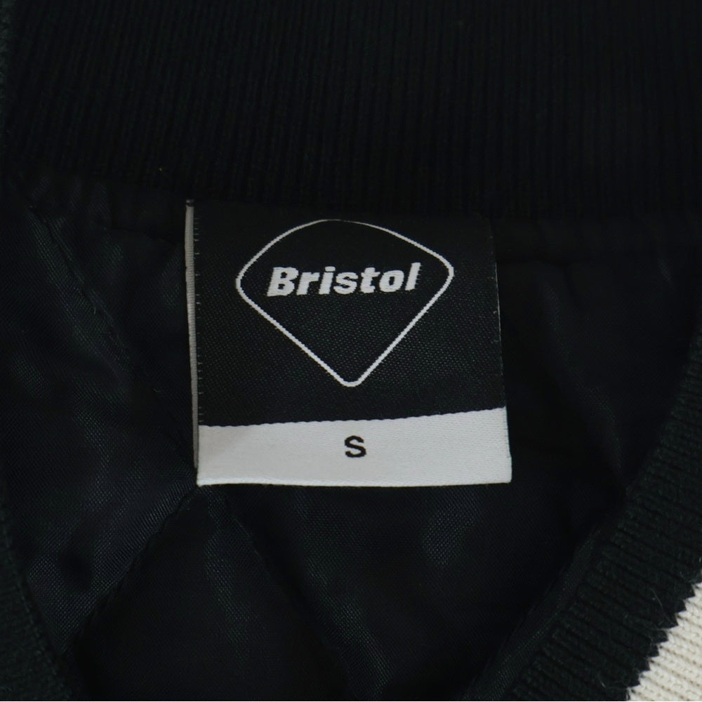 F.C.R.B./F.C.Real Bristol/FCRB(エフシーアールビー/エフシーレアルブリストル) 18AW WOOL MELTON STADIUM JACKET ウールメルトン スタジアムジャケット ブラック FCRB-189050