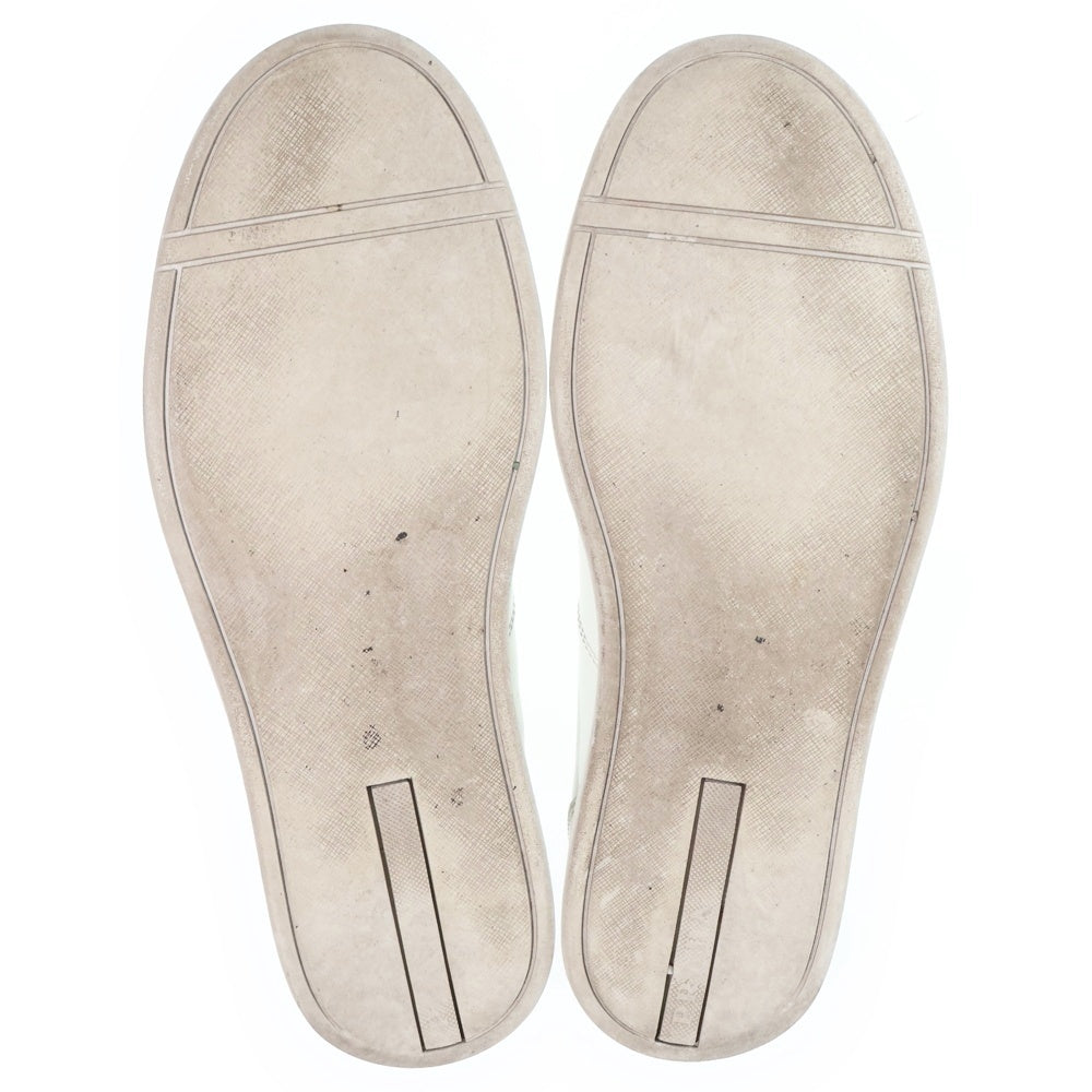 PRADA(プラダ) ロゴ レースアップ レザーローカットスニーカー ホワイト 2EG 391