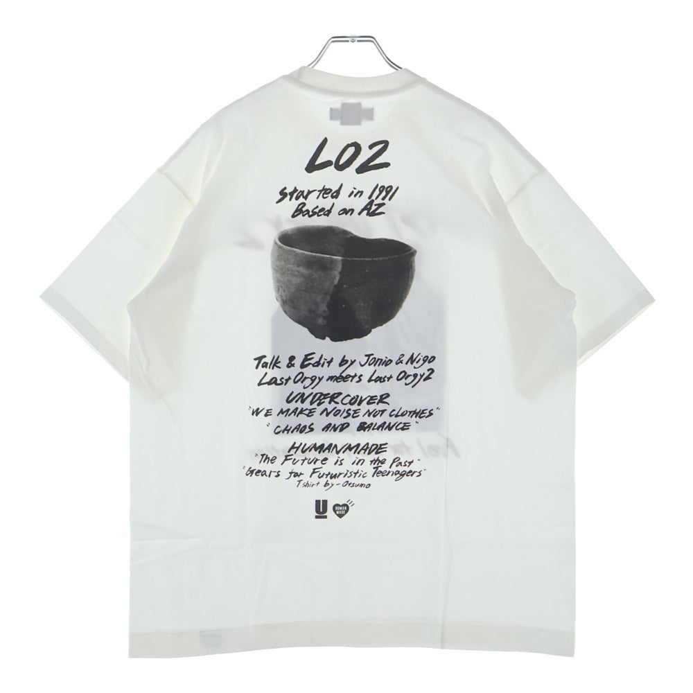 HUMAN MADE(ヒューマンメイド) 22AW ×UNDERCOVER LASTORGY2 アンダーカバー ラストロジー クルーネック半袖Tシャツ カットソー ホワイト UC2B9809