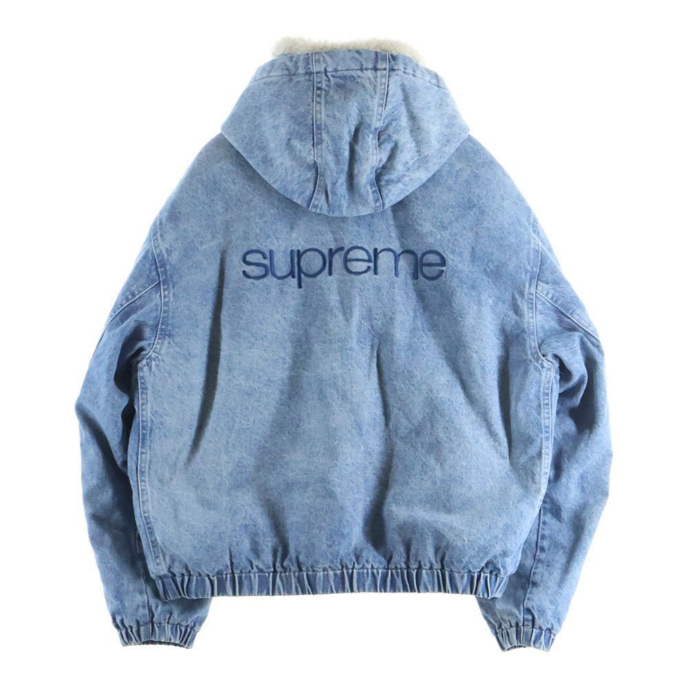 SUPREME(シュプリーム) 24AW Faux Shearling Lined Bomber Jacket フォークスシアリングラインド デニムボンバージャケット インディゴ