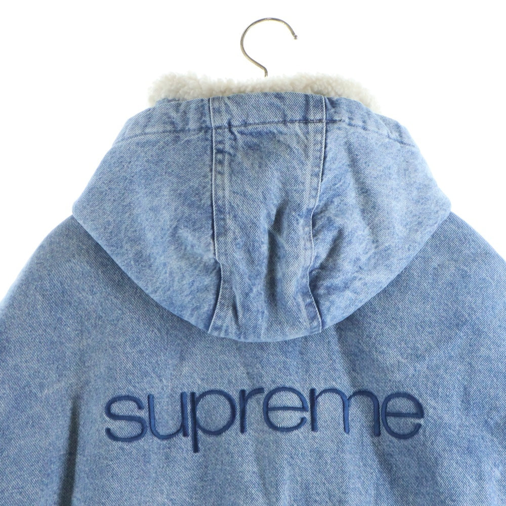 SUPREME(シュプリーム) 24AW Faux Shearling Lined Bomber Jacket フォークスシアリングラインド デニムボンバージャケット インディゴ