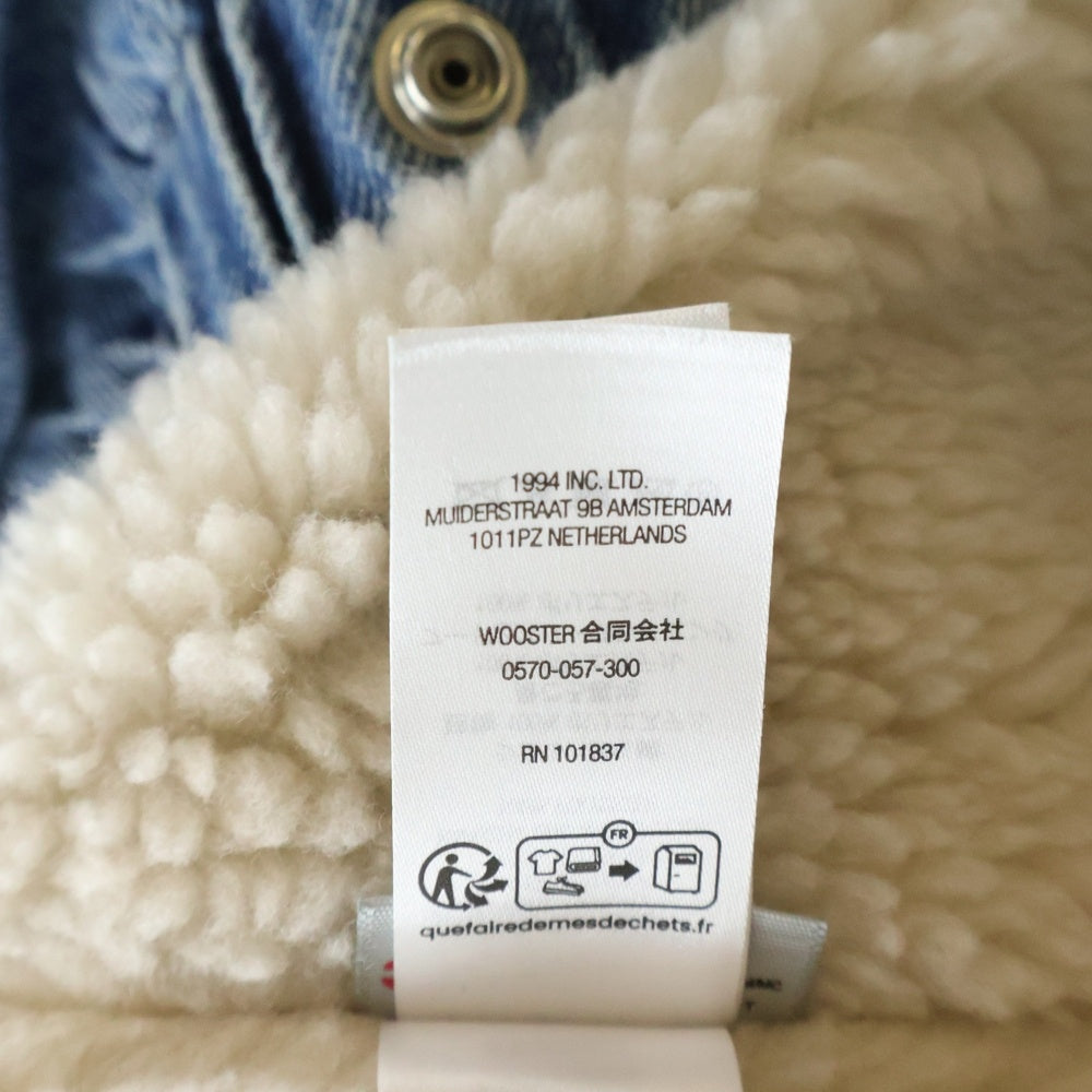 SUPREME(シュプリーム) 24AW Faux Shearling Lined Bomber Jacket フォークスシアリングラインド デニムボンバージャケット インディゴ